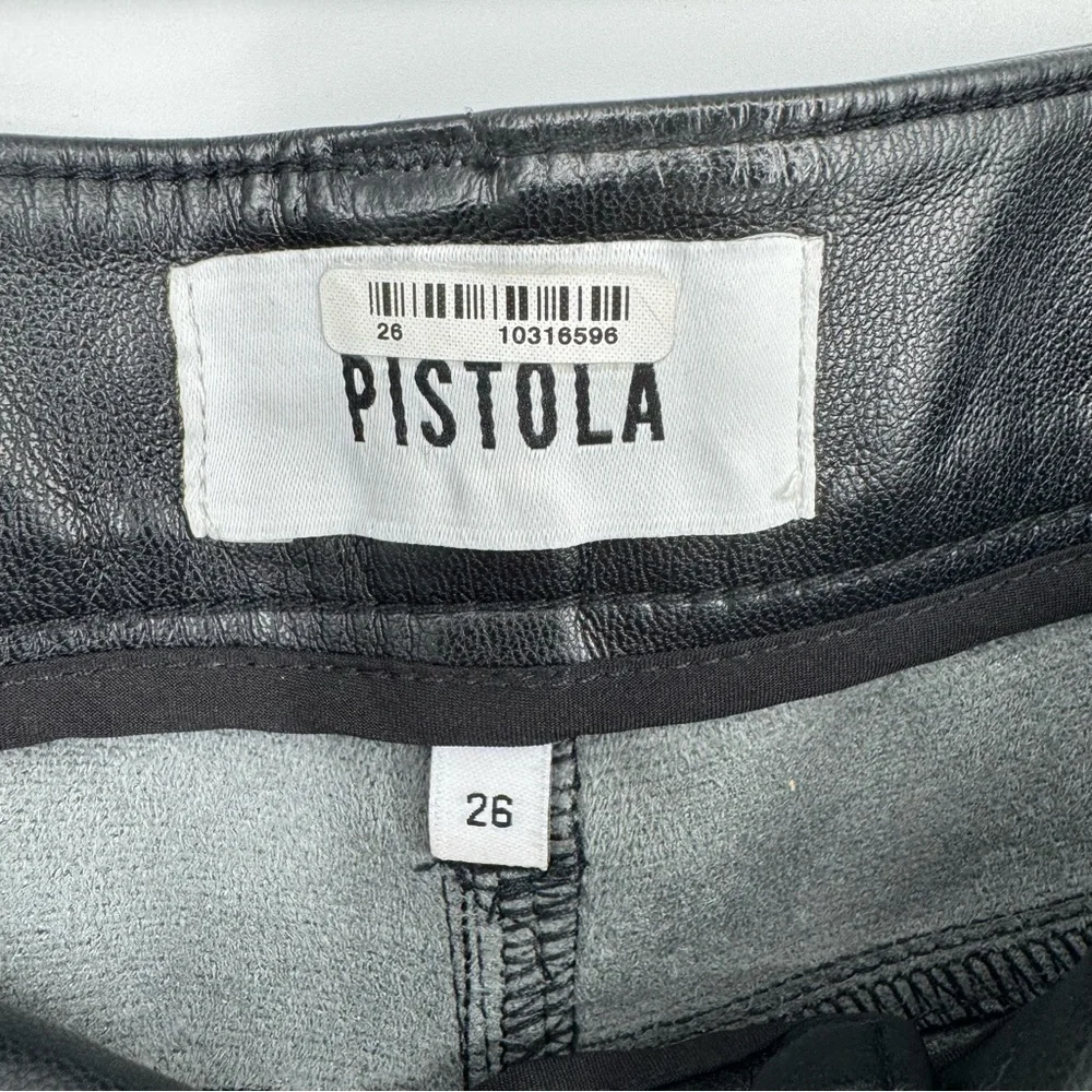 X REVOLVE PISTOLA Cassie Super High Straight Pant in Black Sz 26 $168 - Picture 4 of 11